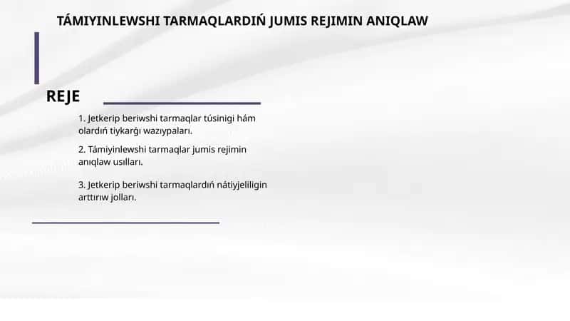 Támiyinlewshi Tarmaqlar 1