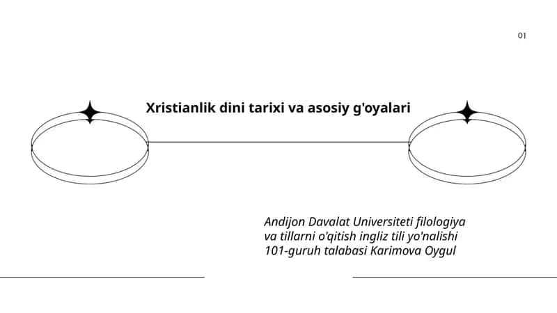 Xristianlik dini tarixi va asosiy g'oyalari 1