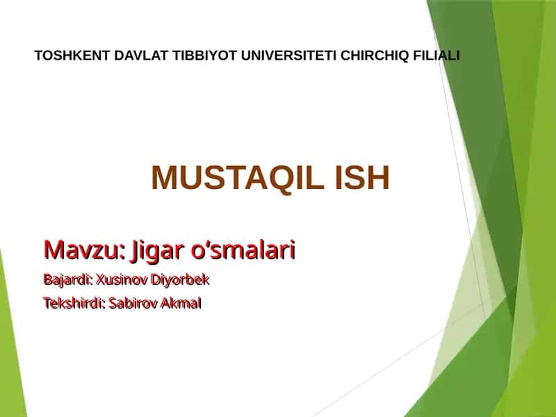 Jigaroʻsmalari 1