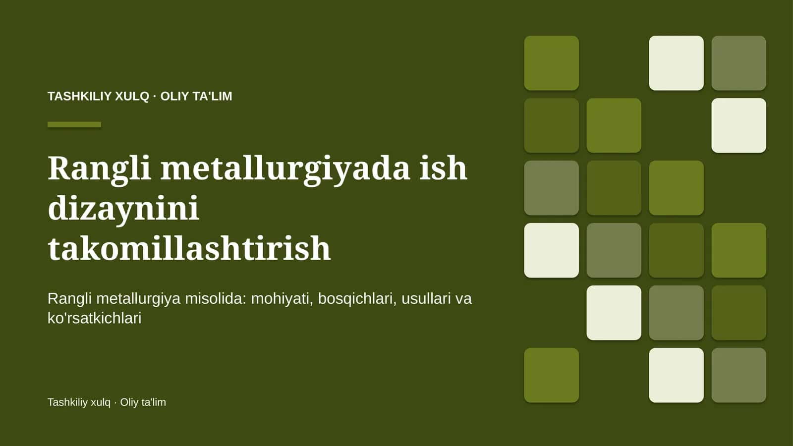 rangli metallurgiyada ish dizaynini takomillashtirish 2614 1