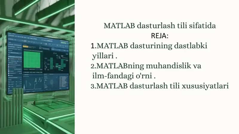 MATLAB dasturlash tili 1