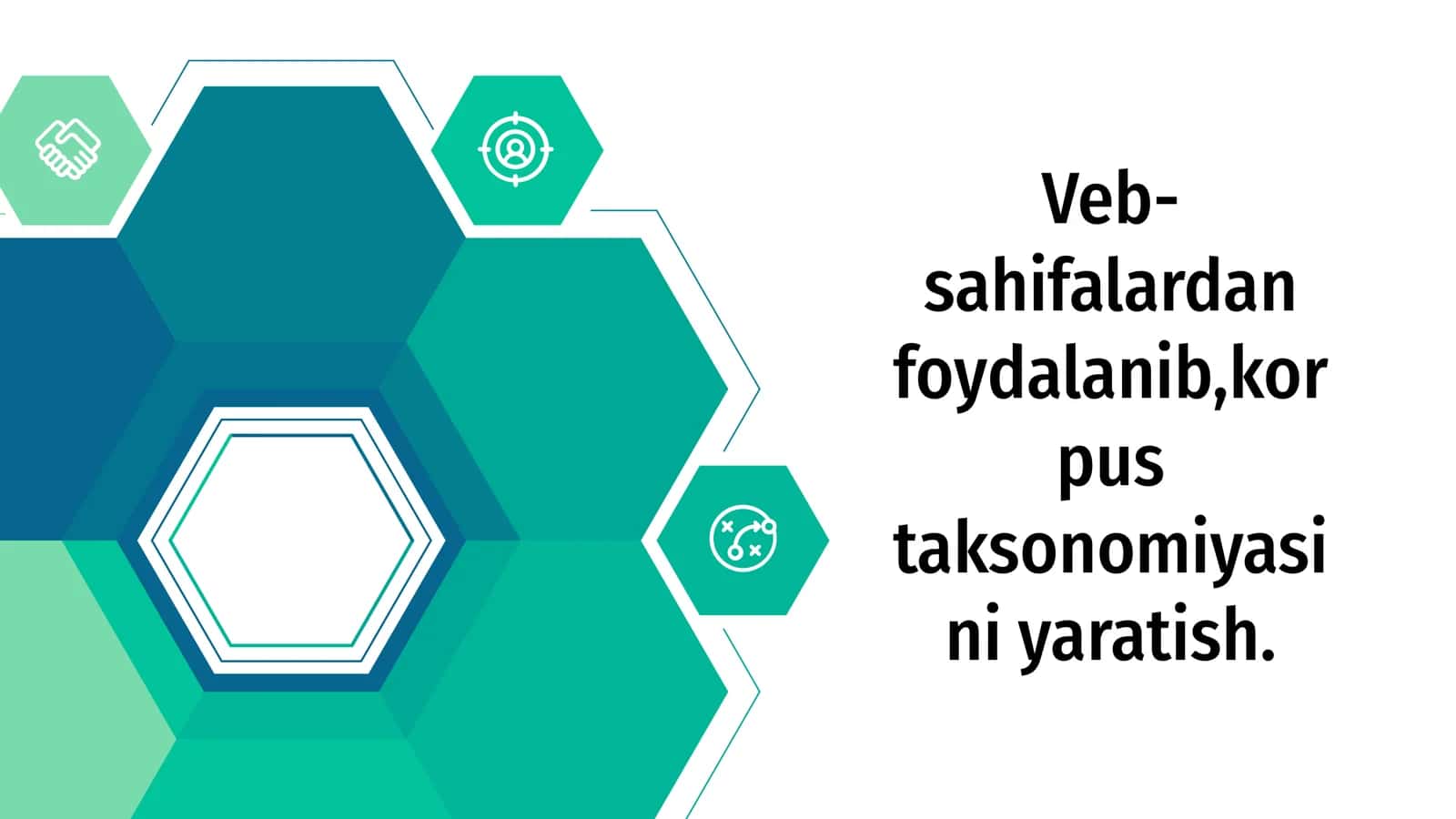 Veb-sahifalardan foydalanib,korpus taksonomiyasini yaratish. 1