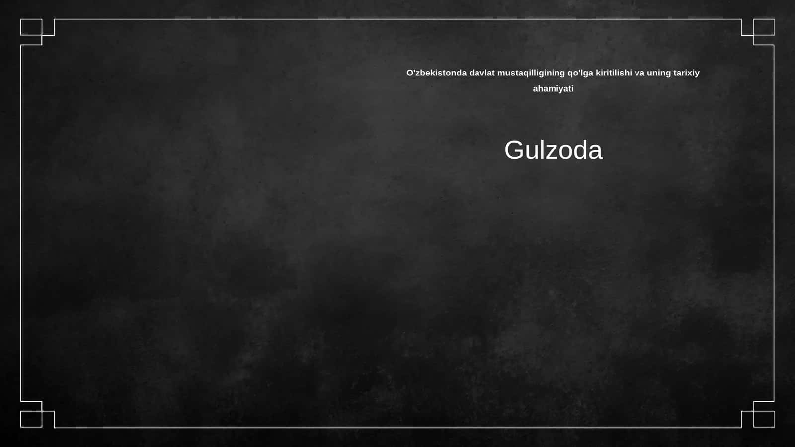 O'zbekistonda davlat mustaqilligining qo'lga kiritilishi va uning tarixiy ahamiyati 1