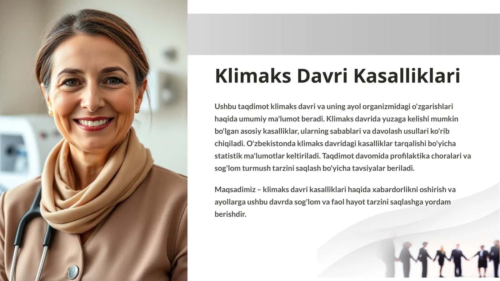 Klimaks Davri Kasalliklari 1