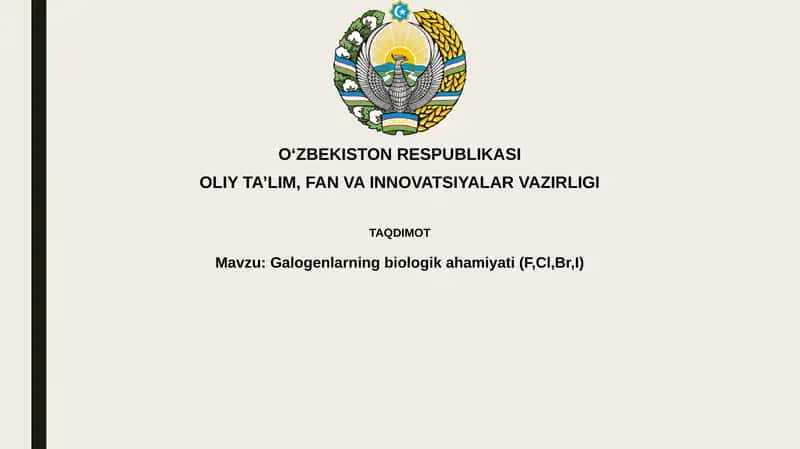 Galogenlarningbiologikahamiyati(F,Cl,Br, I) 1