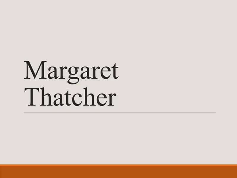 Margaret Thatcher 1