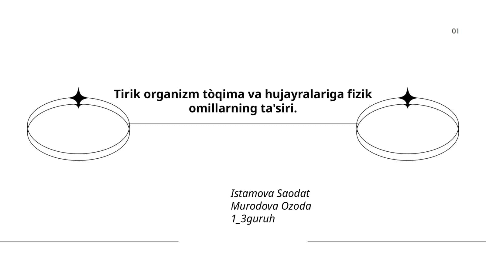 Tirik organizm tòqima va hujayralariga fizik omillarning ta'siri 1