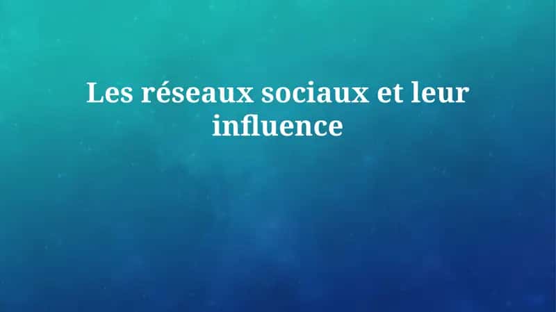 L'ascension des médias sociaux 1