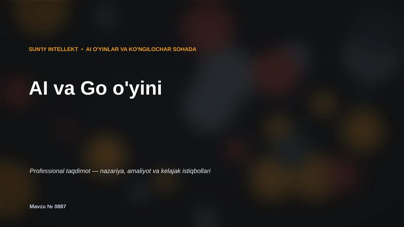 AI va Go o'yini 1