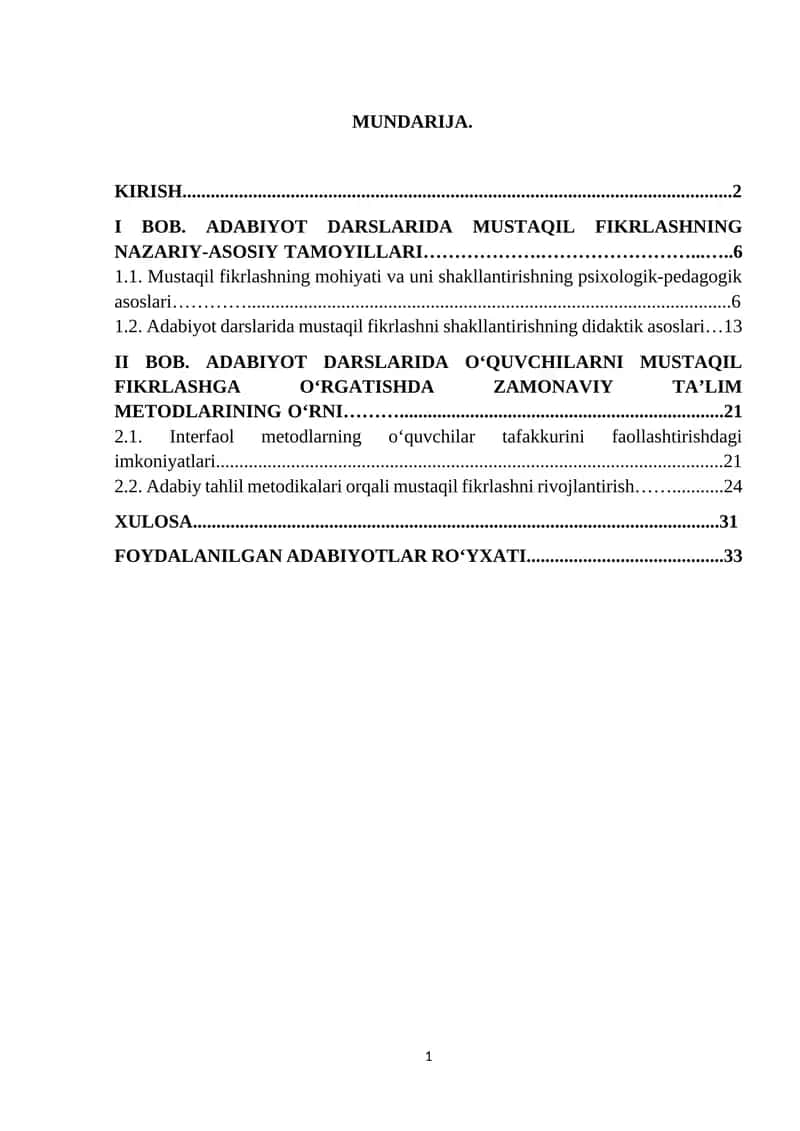 Ta'lim uslubiyoti 1