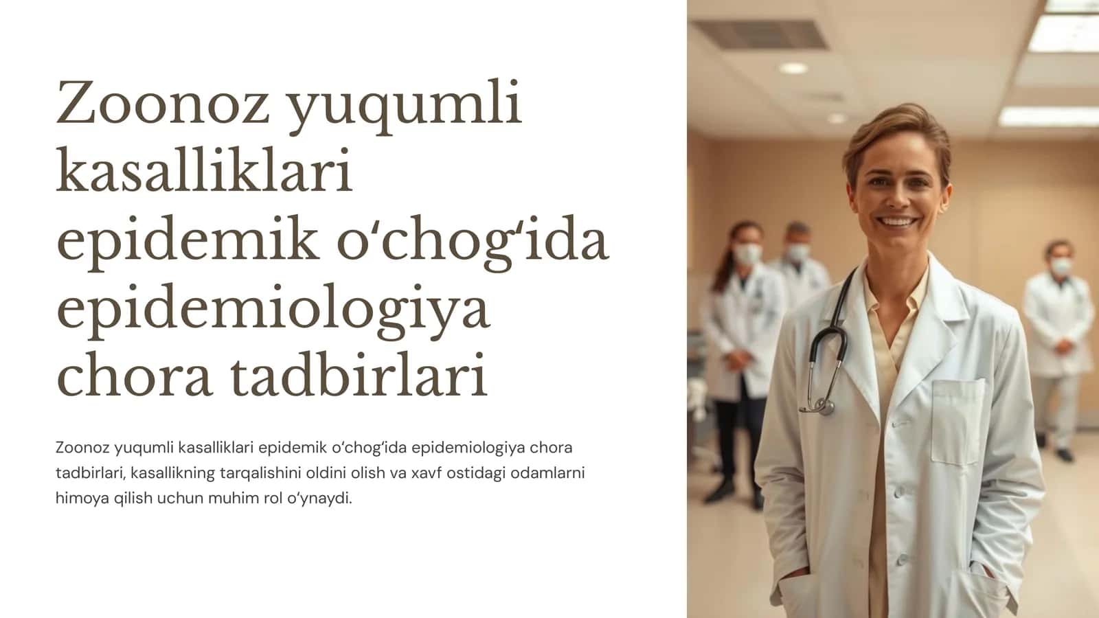 Zoonoz yuqumli kasalliklari epidemik oʻchogʻida epidemiologiya chora tadbirlari 1