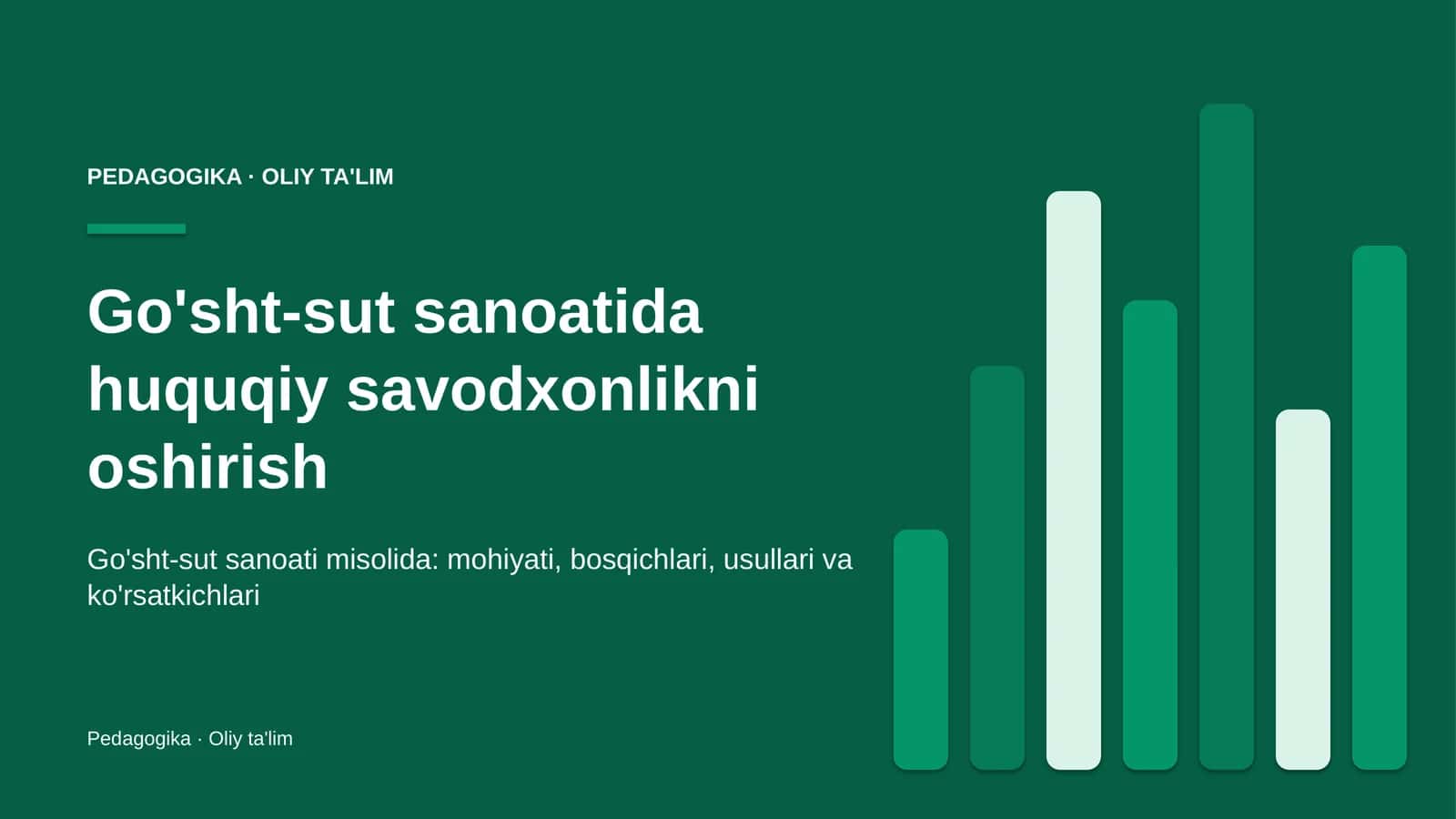 go'sht sut sanoatida huquqiy savodxonlikni oshirish 8309 1