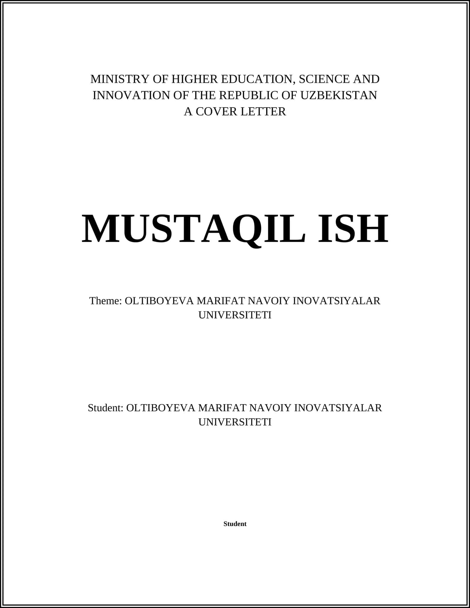 Innovations in Higher Education 1