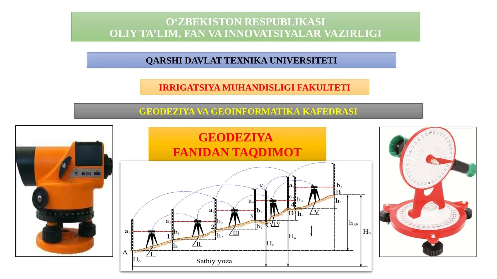 Geodezik oriyentirlash 1