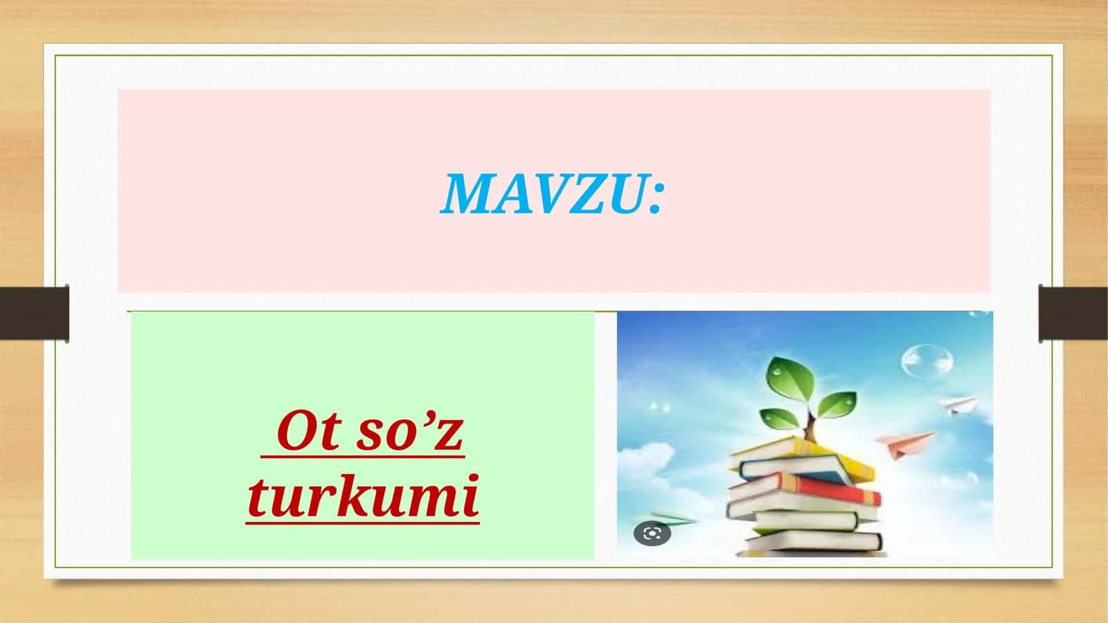Ot soʼz turkumi 1