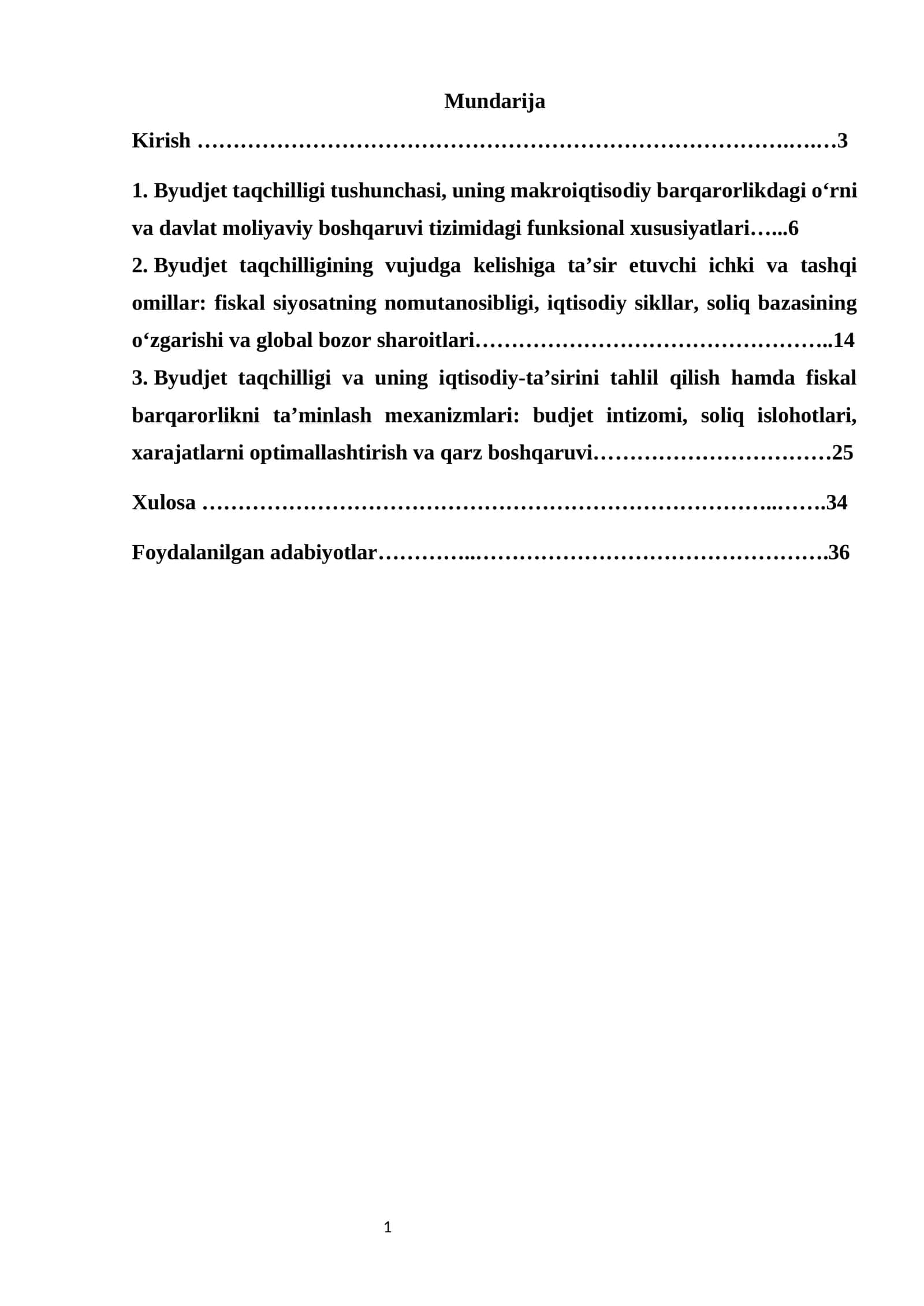 Kurs ishi mavzusining dolzarbligi 1