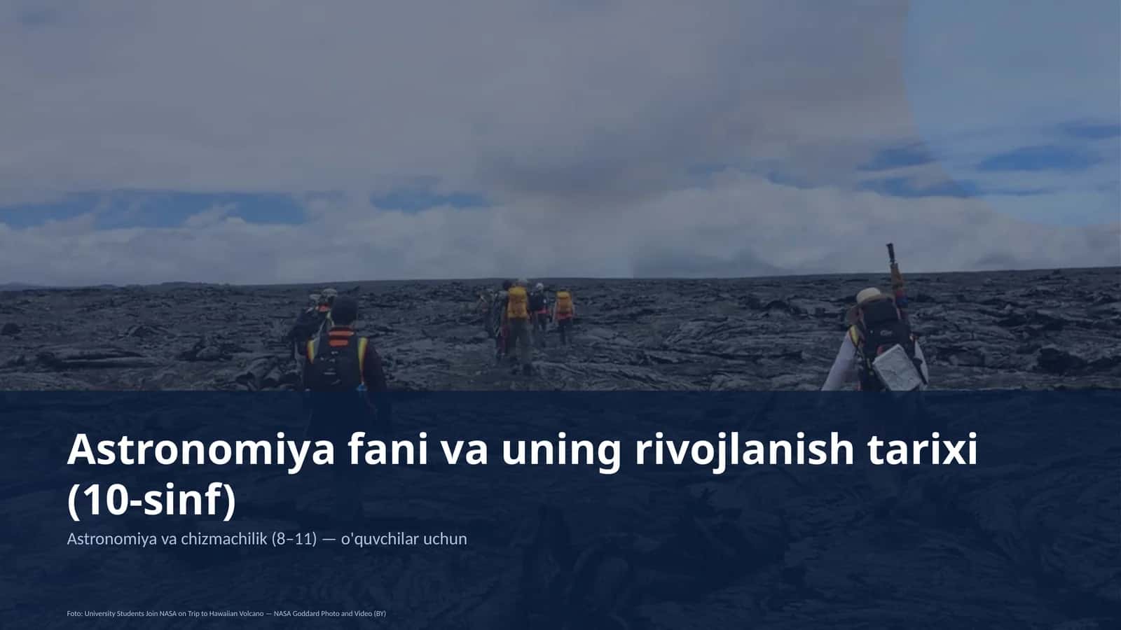 Astronomiya fani va uning rivojlanish tarixi (10-sinf) 1