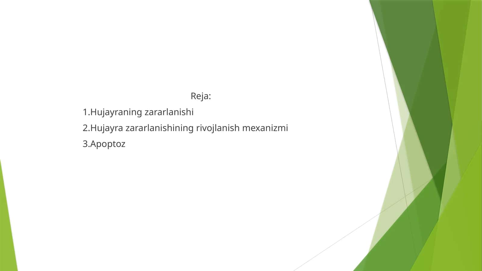 Hujayraning zararlanishi 1