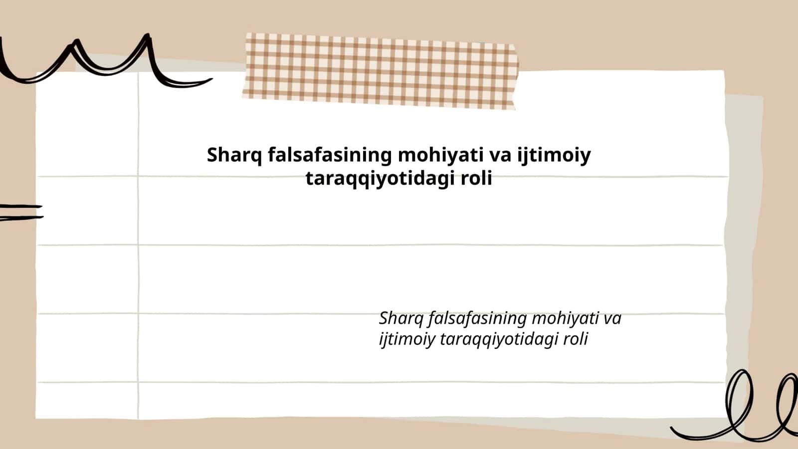 Sharq falsafasining mohiyati va ijtimoiy taraqqiyotidagi roli 1