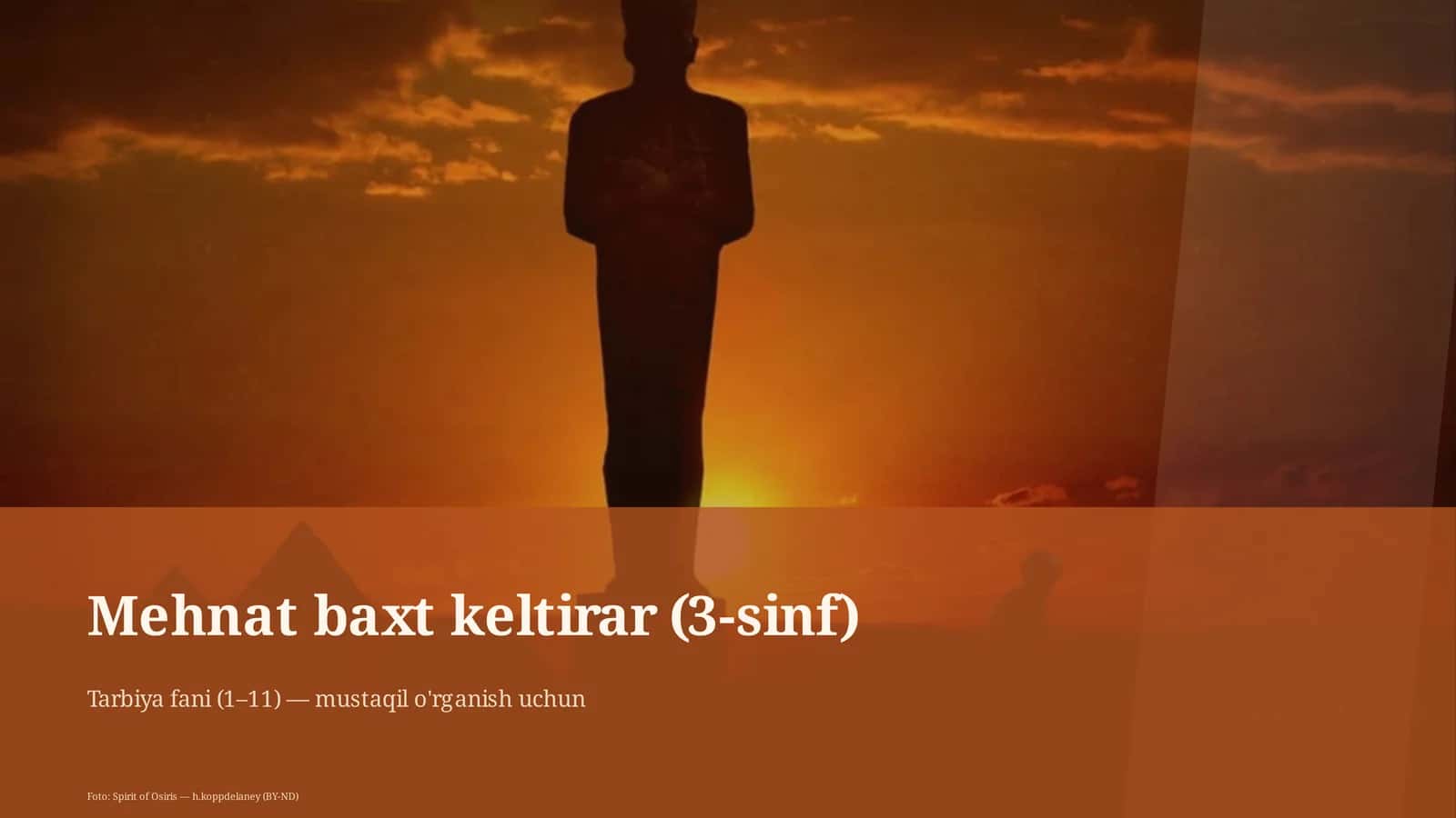 Mehnat baxt keltirar (3-sinf) 1