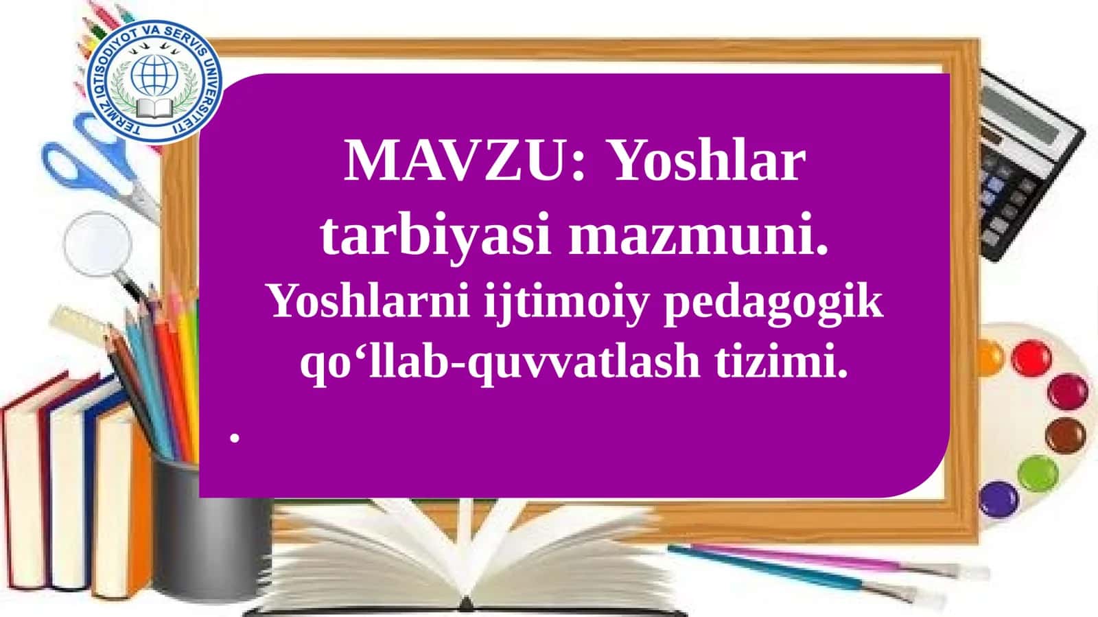 Yoshlar Tarbiyasi 1