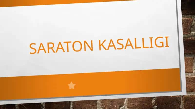 Saraton kasalligi 1