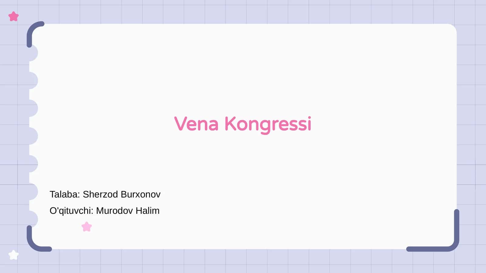 Vena Kongressi 1