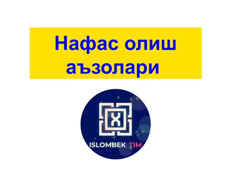 Нафас олиш аъзолари 1