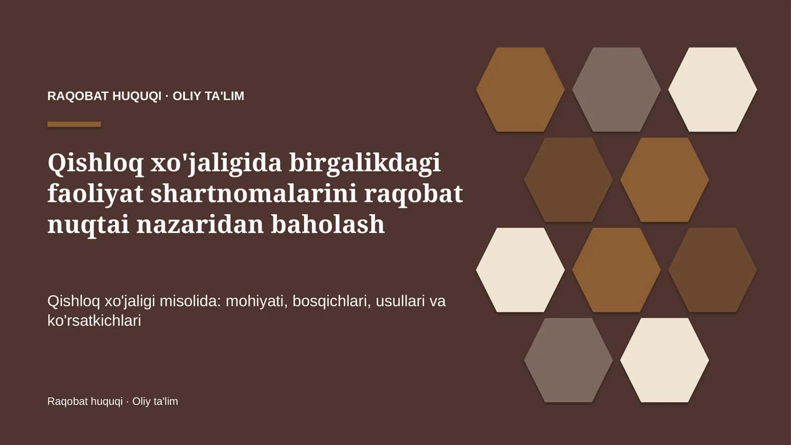 qishloq xo'jaligida birgalikdagi faoliyat shartnomalarini raqobat nuqtai nazaridan baholash 2797 1