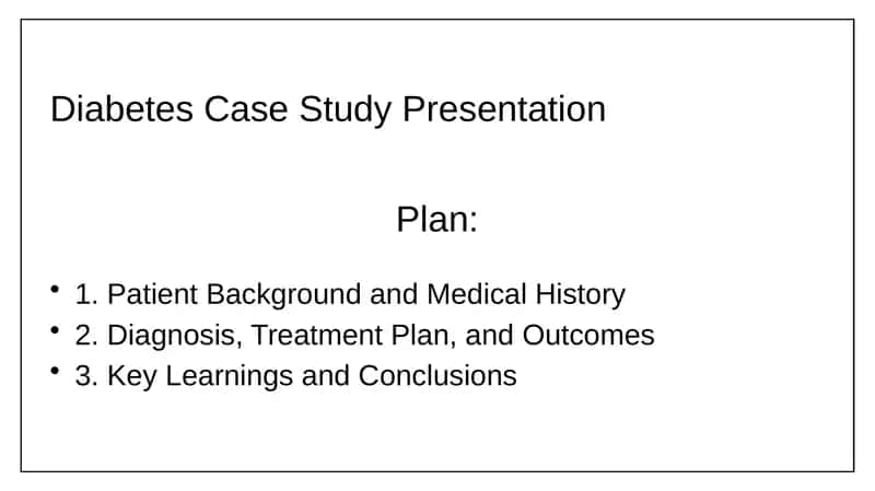Diabetes Case Study Presentation 1