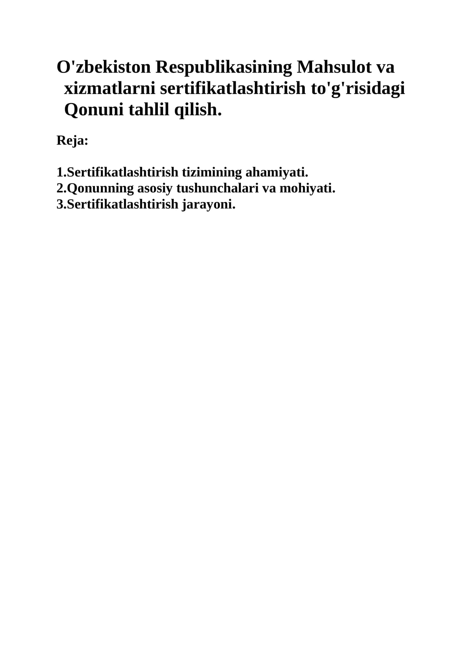 Sertifikatlashtirish tizimi 1