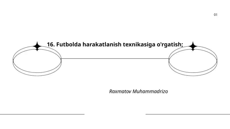 Futbolda harakatlanish texnikasiga o'rgatish 1