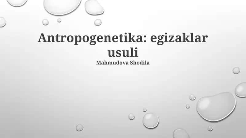 Egizaklar usuli 1