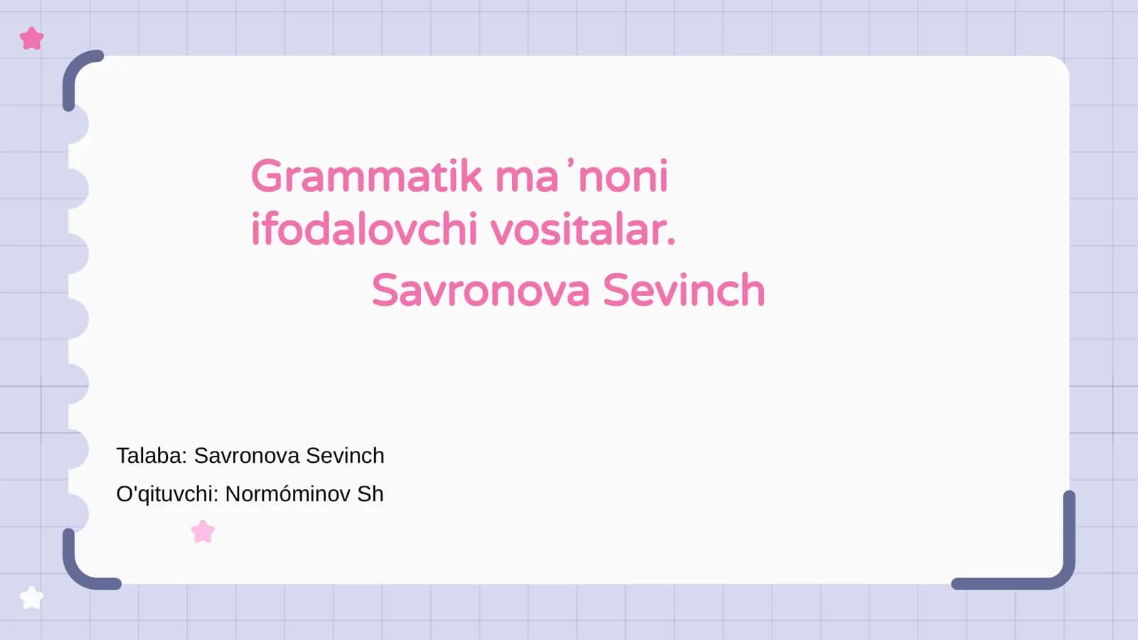 Grammatik maʼnoni ifodalovchi vositalar 1