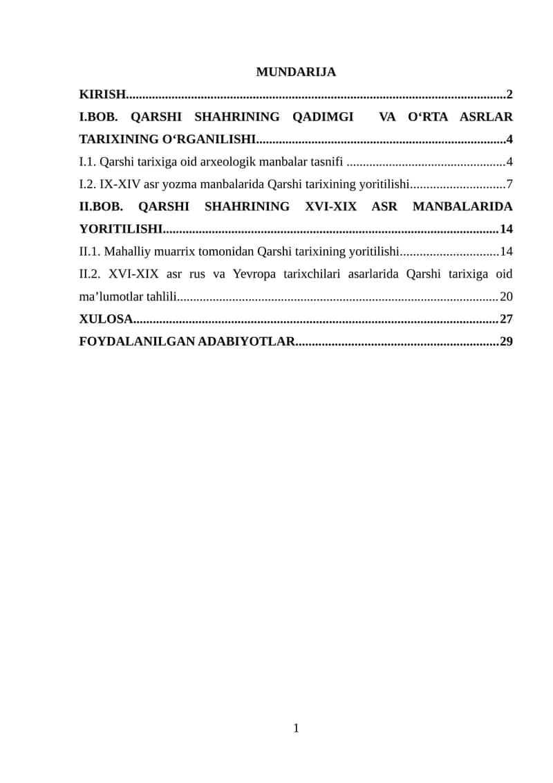 Qarshi Shahri Tarixiga oid manbalar 1
