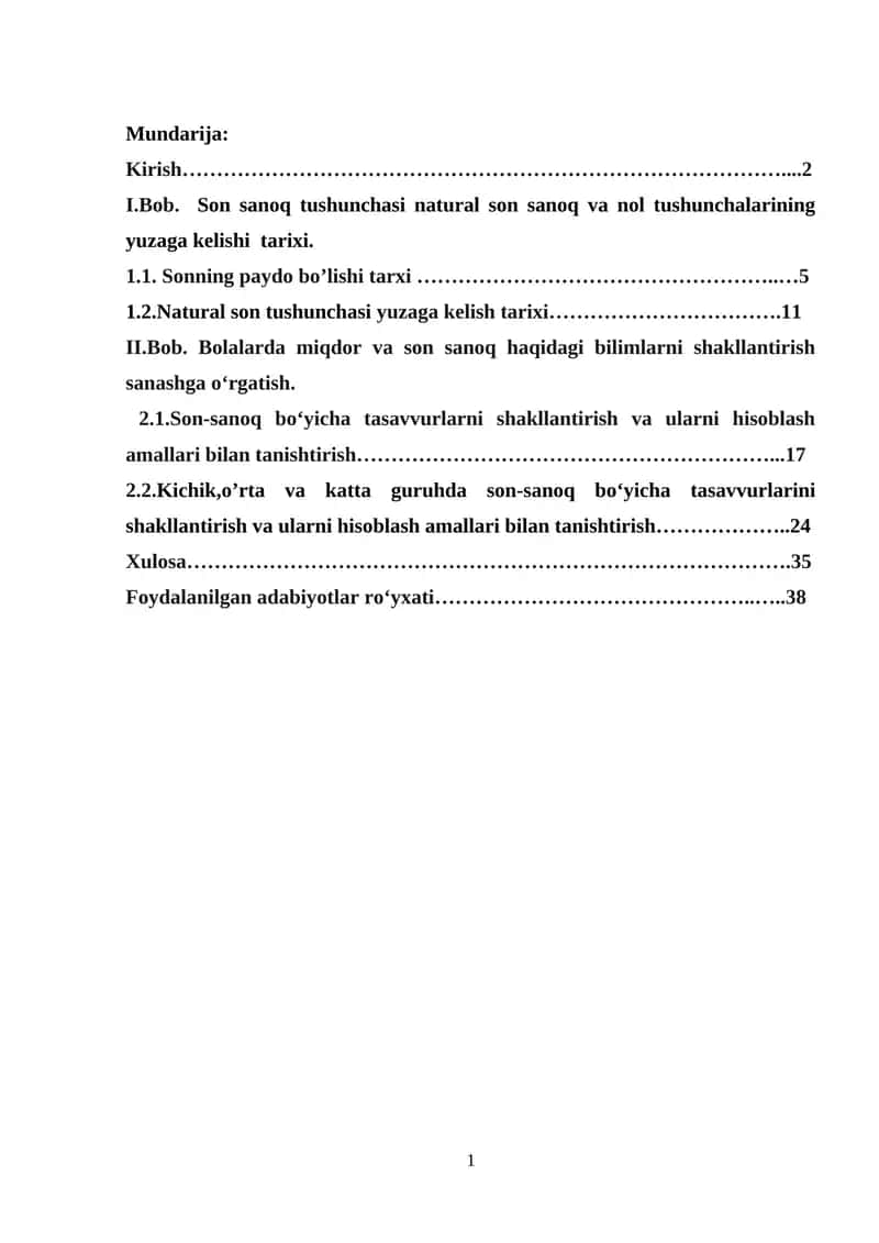 Turli yosh guruhlarda son sanoq tushunchasini rivojlantirish 1