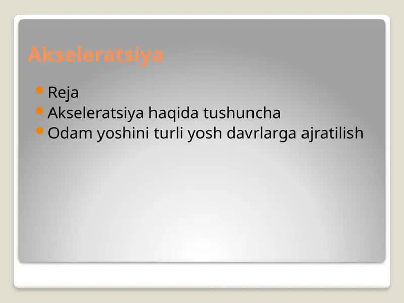 Akseleratsiya 1