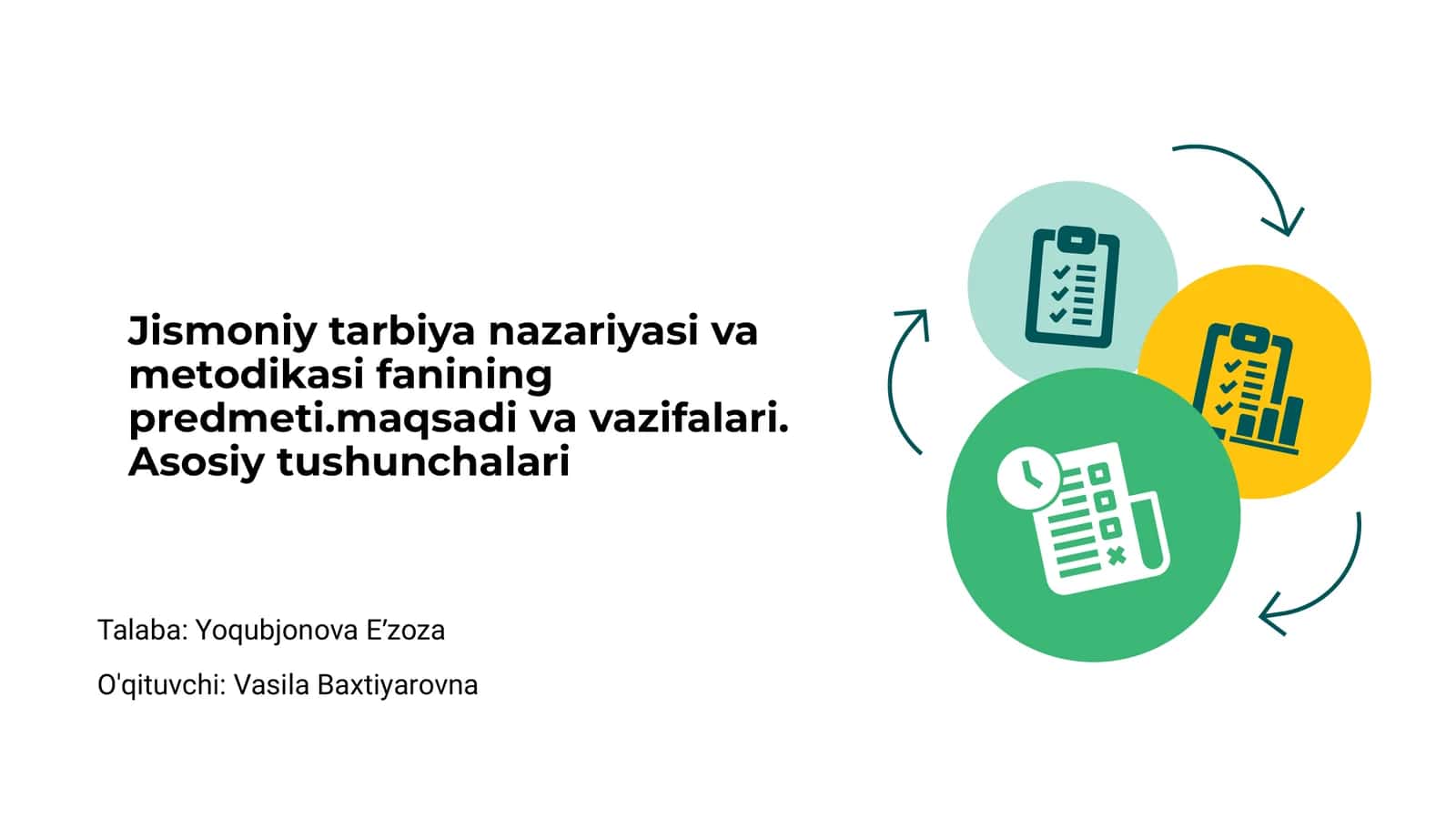 Jismoniy tarbiya nazariyasi va metodikasi 1