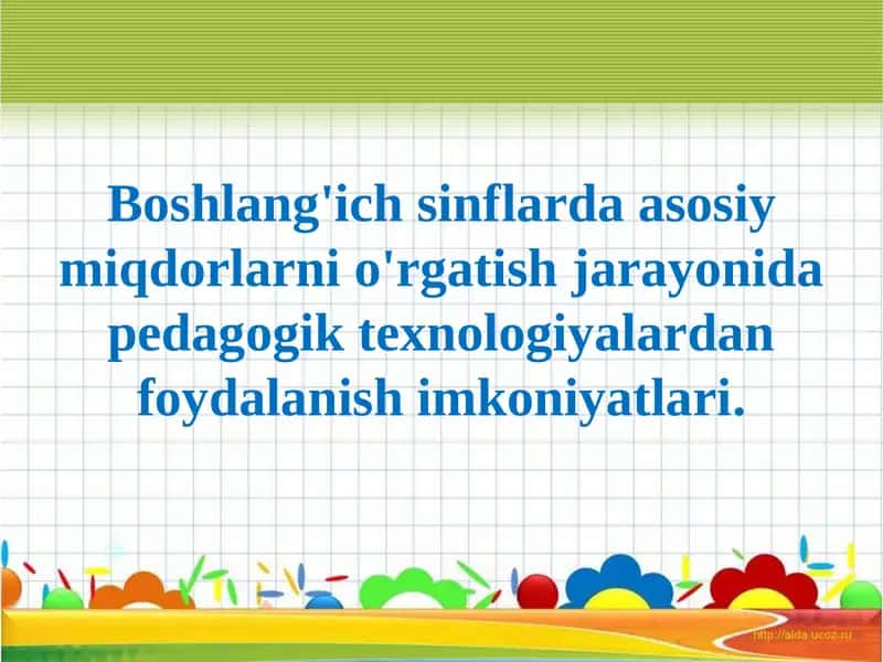 Pedagogika texnologiyalari 1