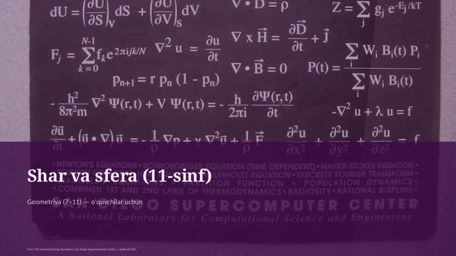 Shar va sfera (11-sinf) 1