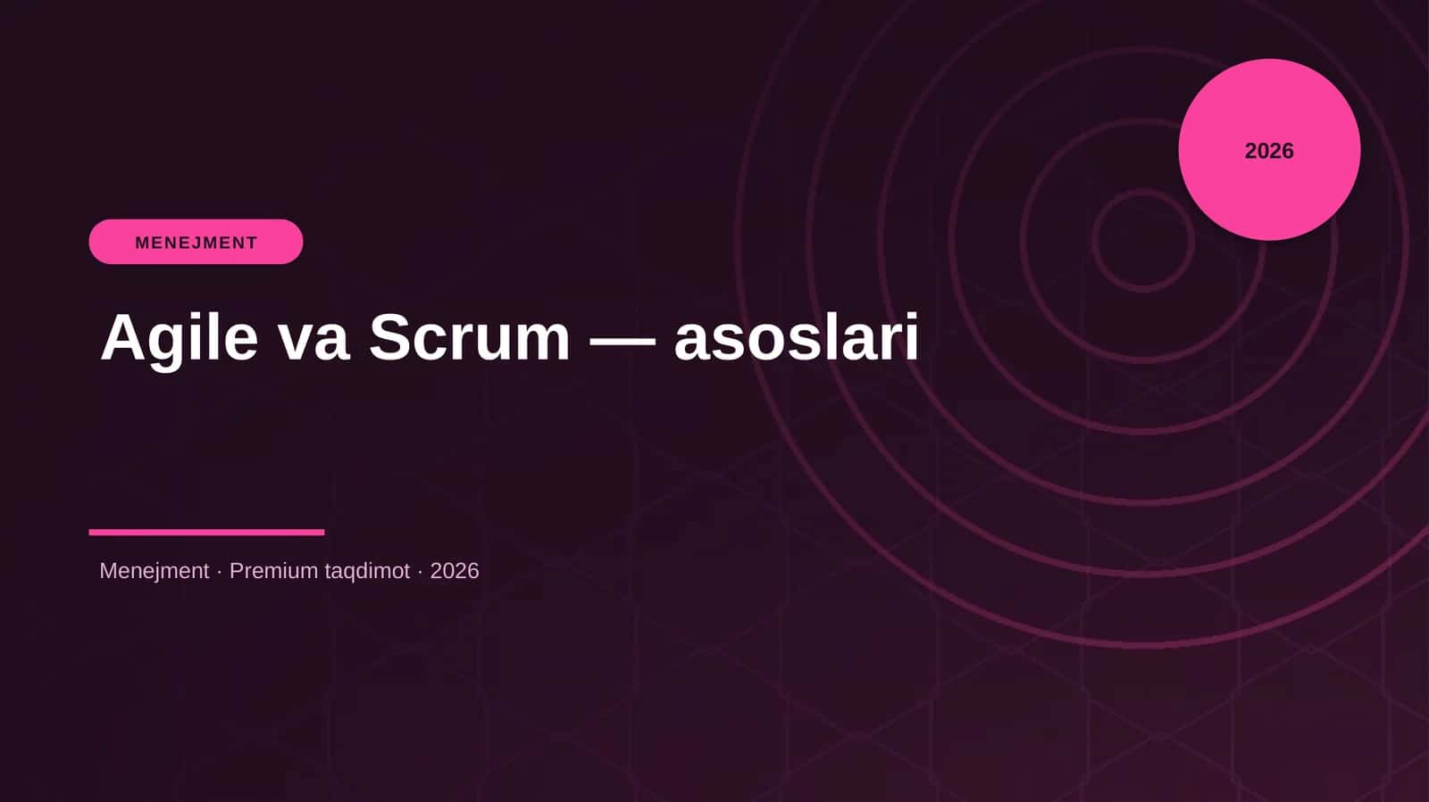 Agile va Scrum — asoslari 1