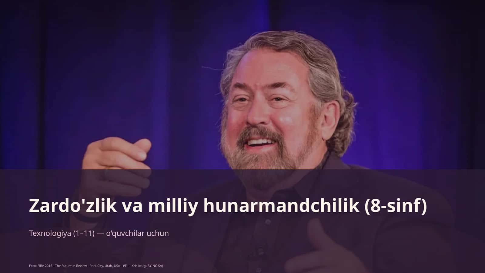 Zardo'zlik va milliy hunarmandchilik (8-sinf) 1
