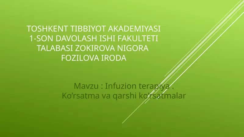 Infuzionterapiya 1
