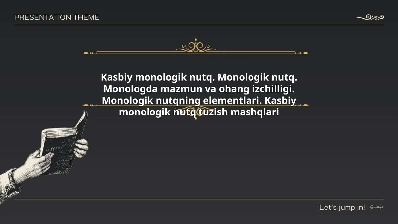 Kasbiy monologik nutqning mohiyati 1