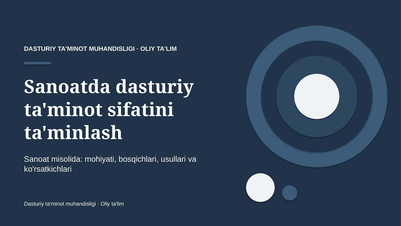 sanoatda dasturiy ta'minot sifatini ta'minlash 7487 1