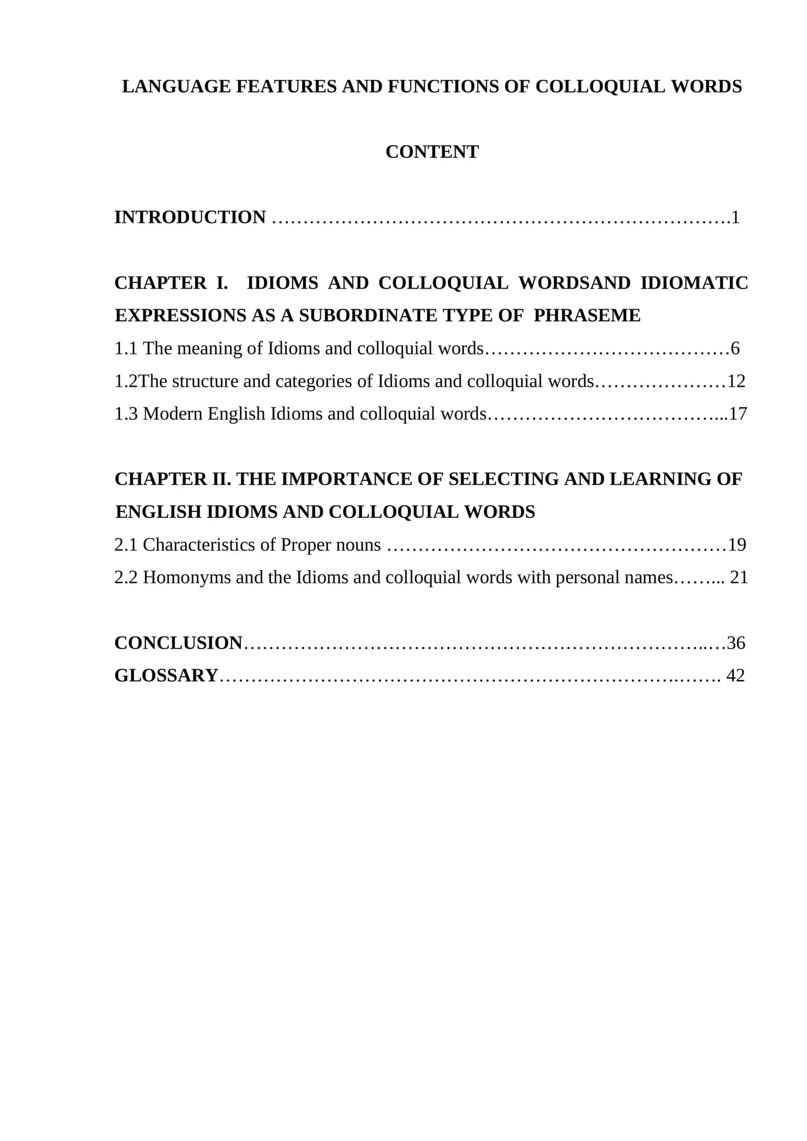 LANGUAGE FEATURES AND FUNCTIONS OF COLLOQUIAL WORDS 1