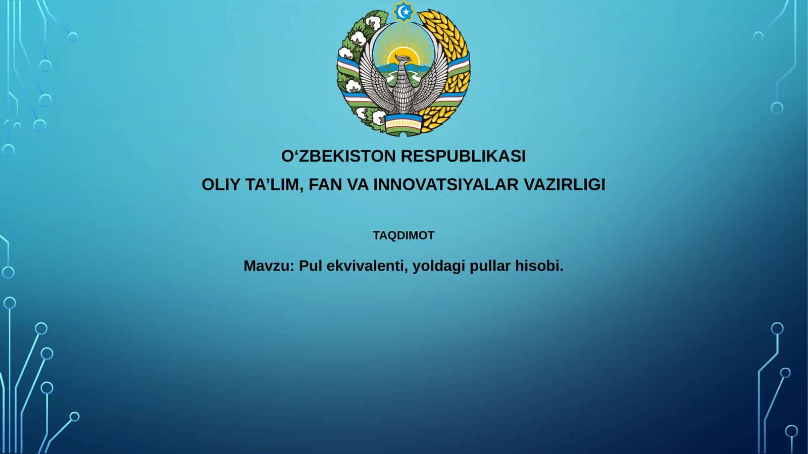 Pulekvivalenti,yoldagipullarhisobi 1