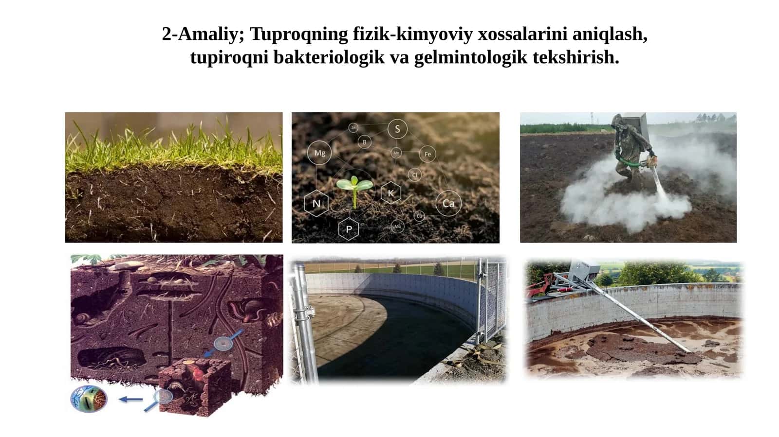 Tuproqning fizik-kimyoviy xossalarini aniqlash, tupiroqni bakteriologik va gelmintologik tekshirish 1
