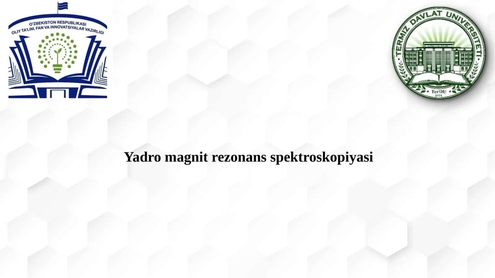 Yadromagnitrezonansspektroskopiyasi 1
