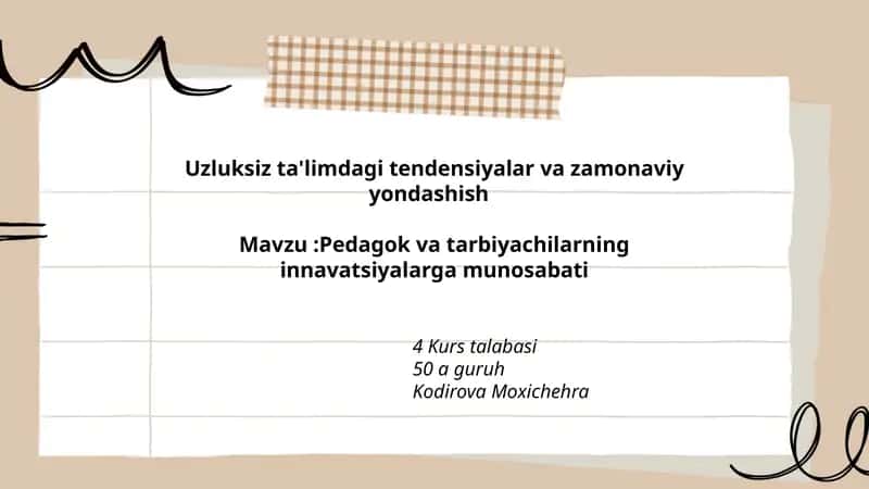 Pedagog va tarbiyachilarning innovatsiyalarga ijobiy va salbiy munosabati 1